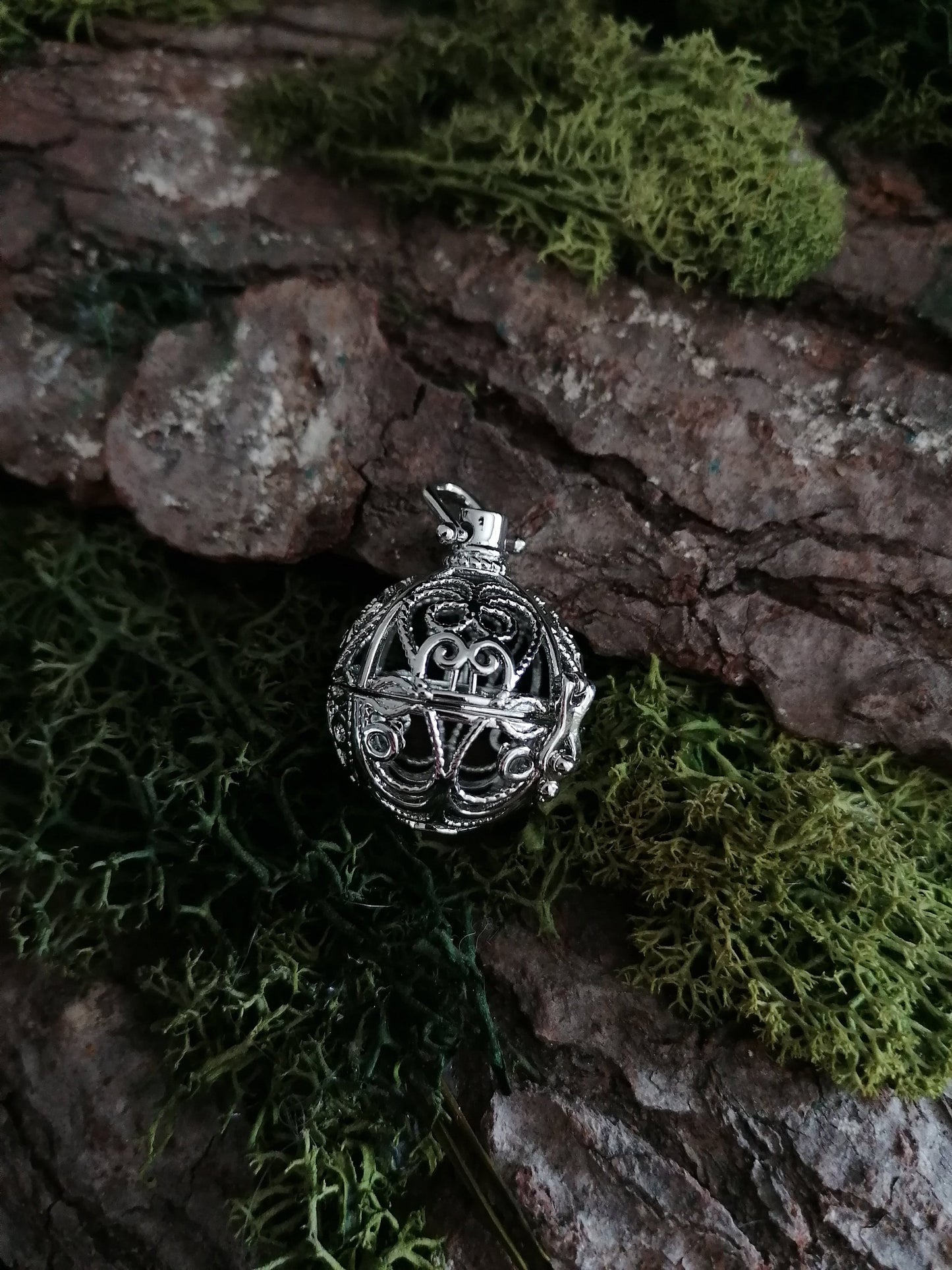 Light Necklace, Angelic Caller with Light, LARP Amulett, Magic, Elvish Pendant, Fantasy Choker, Fairy, Witch, Wicca, Magical Present, Pagan