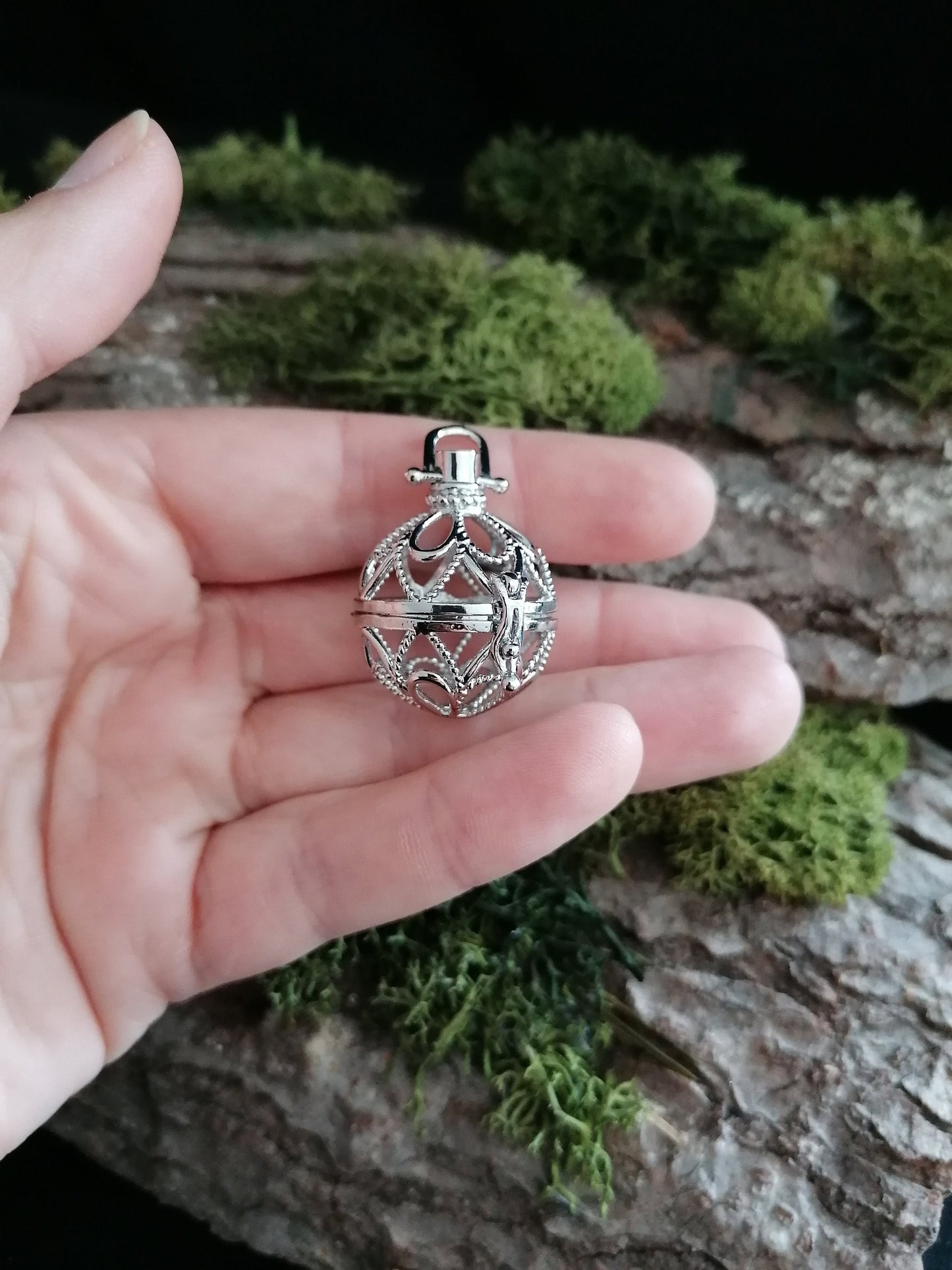 Light Necklace, Angelic Caller with Light, LARP Amulett, Magic, Elvish Pendant, Fantasy Choker, Fairy, Witch, Wicca, Magical Present, Pagan