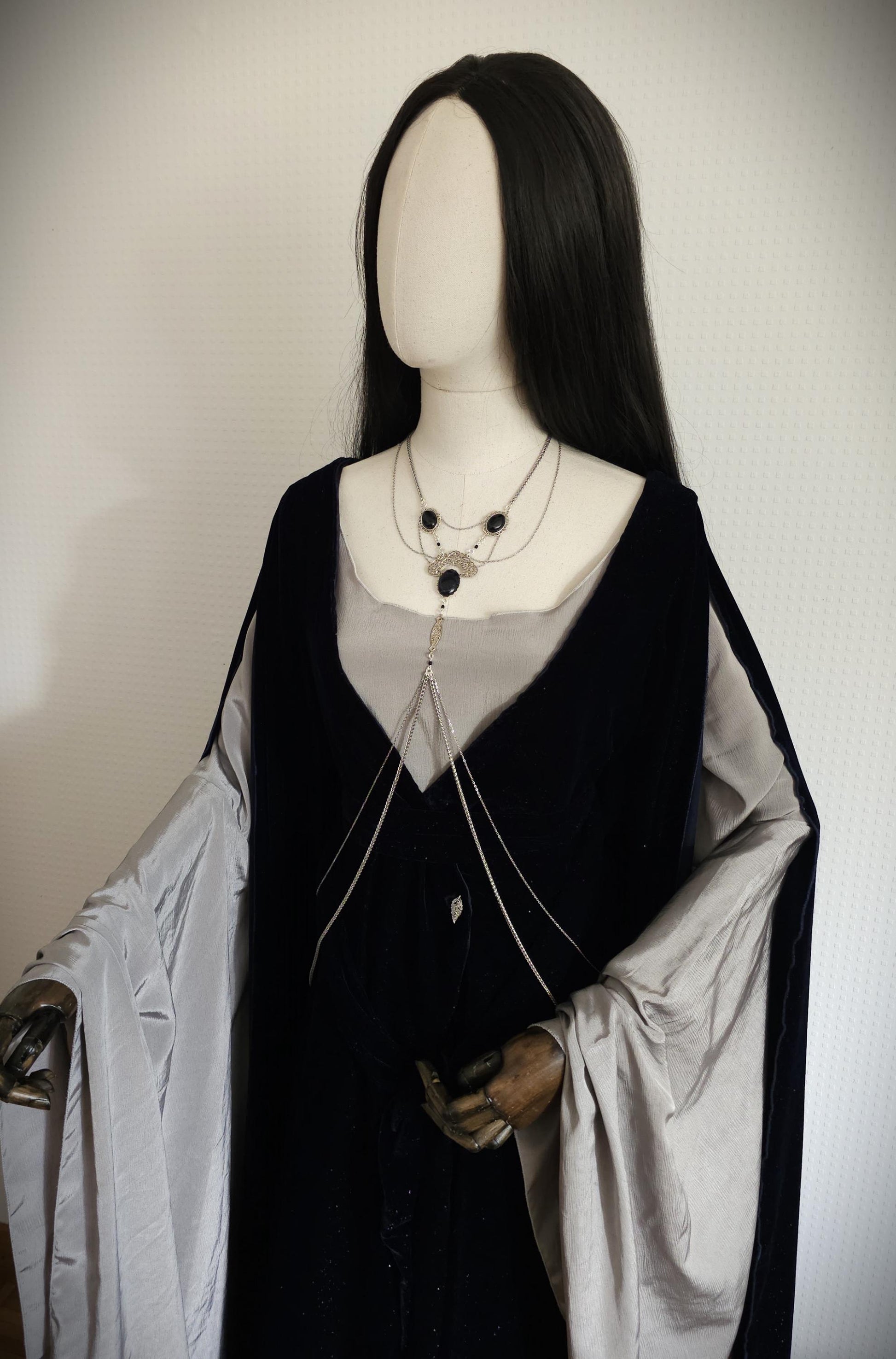 Bodychain "Sreléah" ~ Fantasy Kostüm Accessoire ~ Gothic Art Nouveau Schmuck ~ Körperkette und Bauchtanz ~