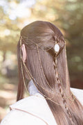 Made to Order, CUSTOM MADE ORDER, Wedding Elven Tiara, Lauren's inspired Tiara, Gemstones and Chains, Bride Jewelry