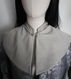 Nackenwärmer "Sylvaria", Elbische Gugel, Salbeigrün, Silber, Fantasy Accessoire, Mittelalter Schal, Hexen Capelet