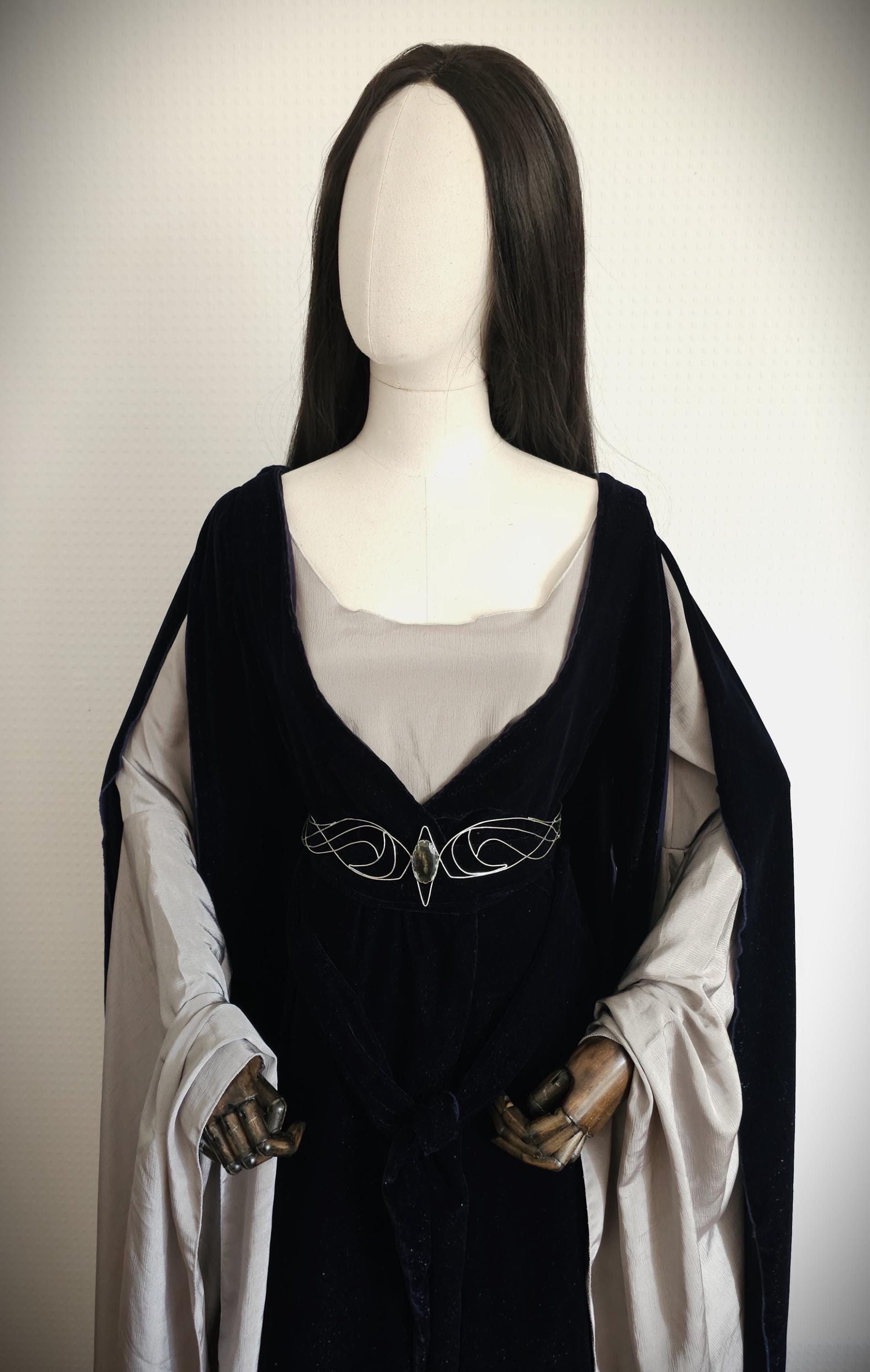 Handgefertigter Gürtel aus versilbertem Draht ~ Kostüm Accessoire mit Labradorit ~ Braut und Hochzeitsschmuck ~ größenverstellbar ~