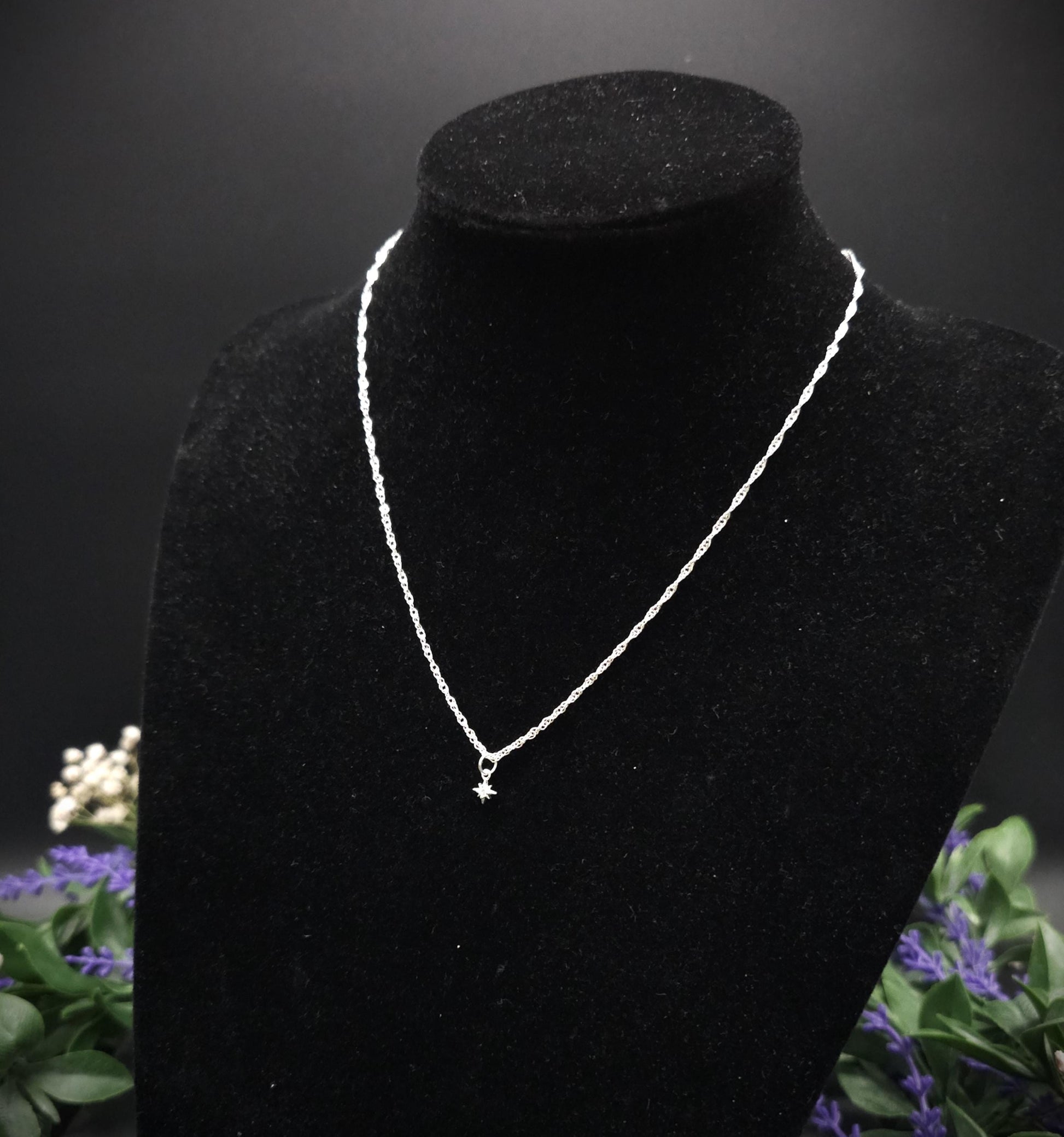 925 Sterling Silber Sternanhänger mit Zirkonia ~ Anhänger Auswahl ~ eleganter Silberschmuck ~ Sternkette