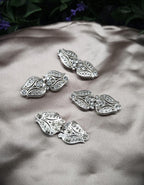Vintage-Style Strass-Schließen ~ limitiert ~ Funkelnde Metallverschluss-Paare für DIY, Upcycling und Brautmode