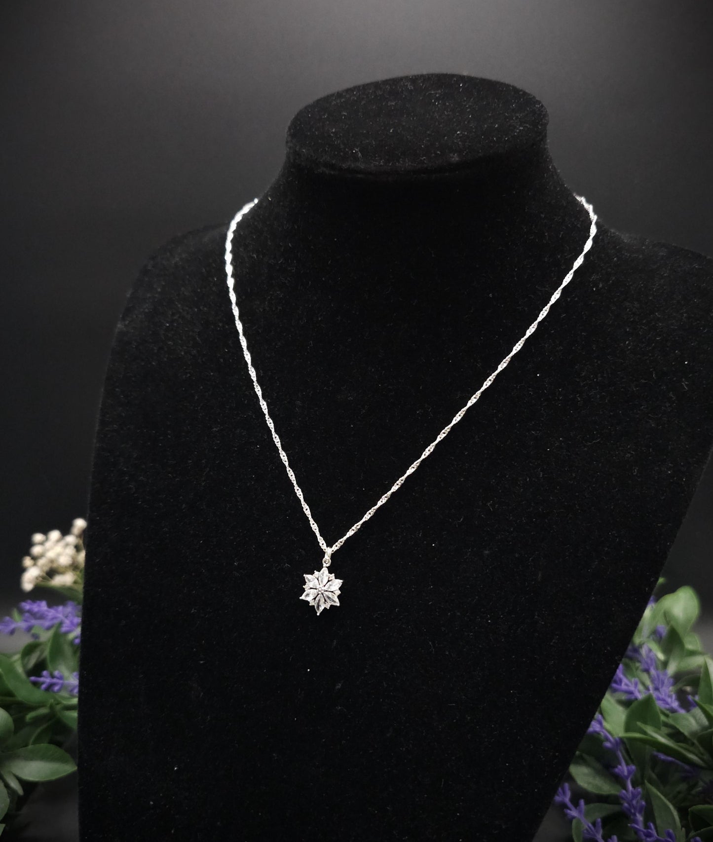 925 Sterling Silber Sternanhänger mit Zirkonia ~ Anhänger Auswahl ~ eleganter Silberschmuck ~ Sternkette