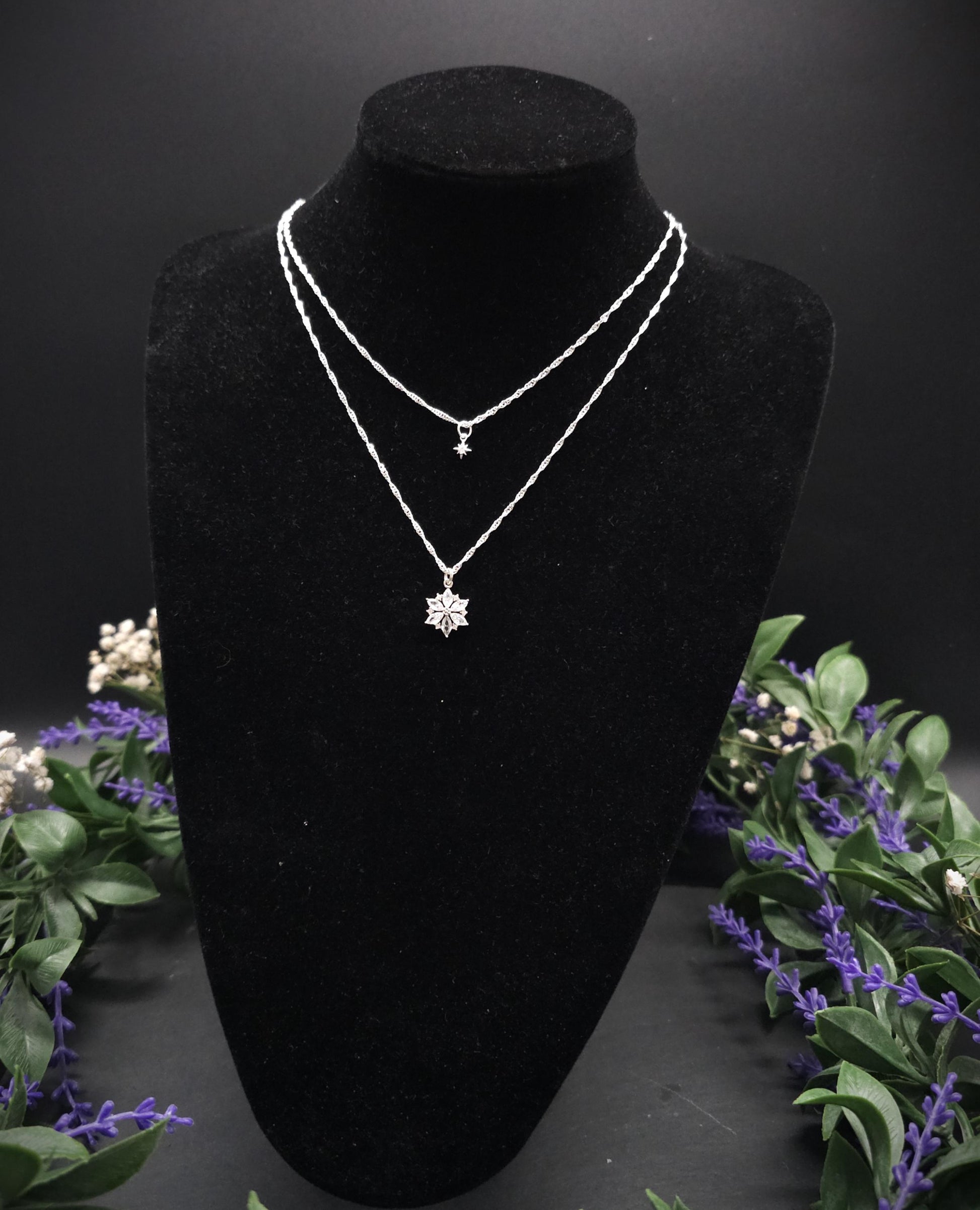 925 Sterling Silber Sternanhänger mit Zirkonia ~ Anhänger Auswahl ~ eleganter Silberschmuck ~ Sternkette