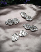 Vintage-Style Strass-Schließen ~ limitiert ~ Funkelnde Metallverschluss-Paare für DIY, Upcycling und Brautmode