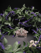 Dekorativer Haarkamm mit Labradorit, Fantasy & Vintage Kopfschmuck