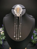 Art Nouveau Brosche mit Labradorit ~ Fantasy Schmuck ~ Elfen Brosche ~ LARP Accessoire