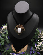 Mondstein Brosche ~ Art Nouveau Jugendstil Accessoire ~ Elbenschmuck ~ Fantasy Schmuck