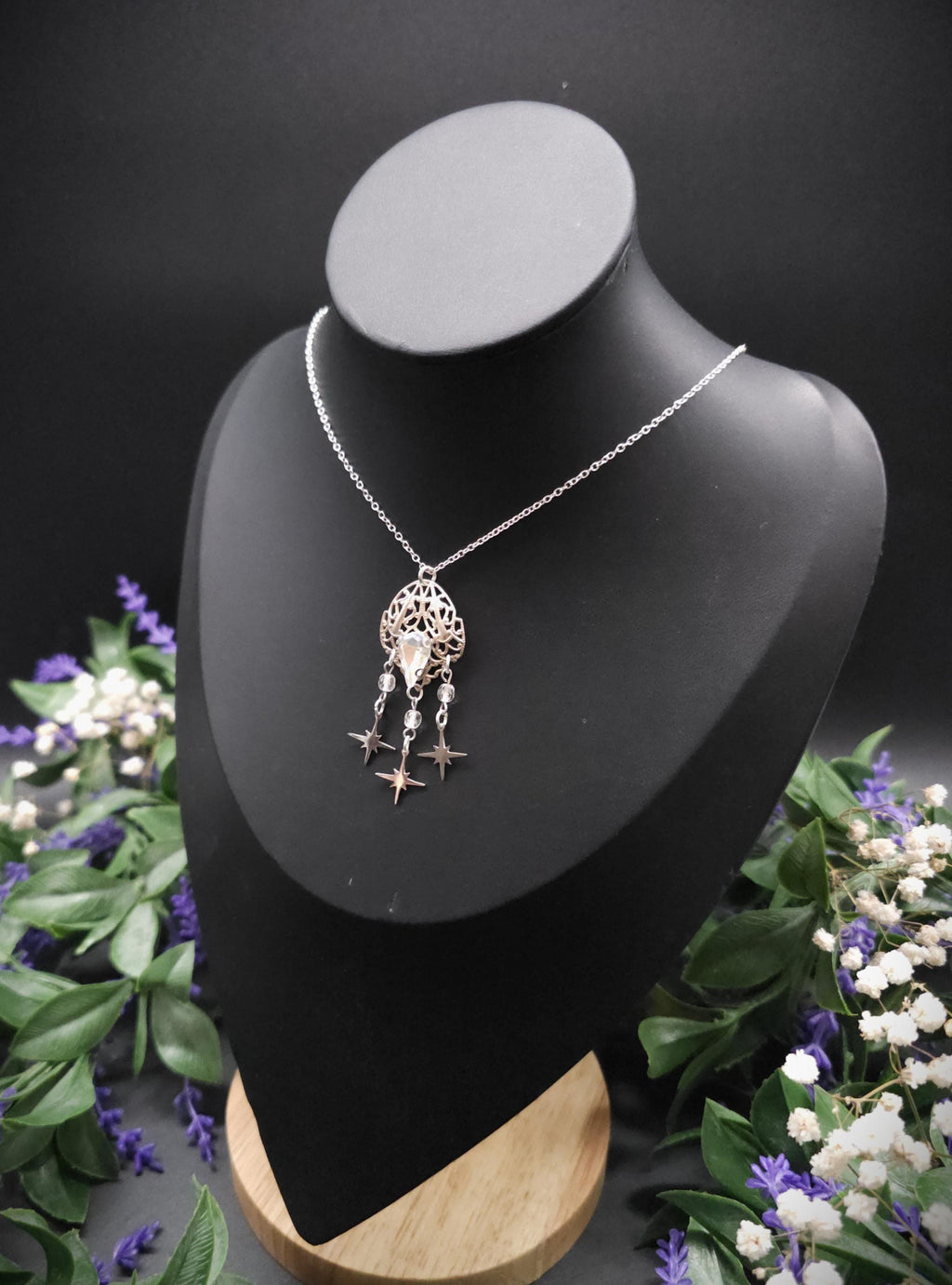 Sternen Halskette ~ Edelstahl Kette ~Fantasy Schmuck ~ Elfen Choker