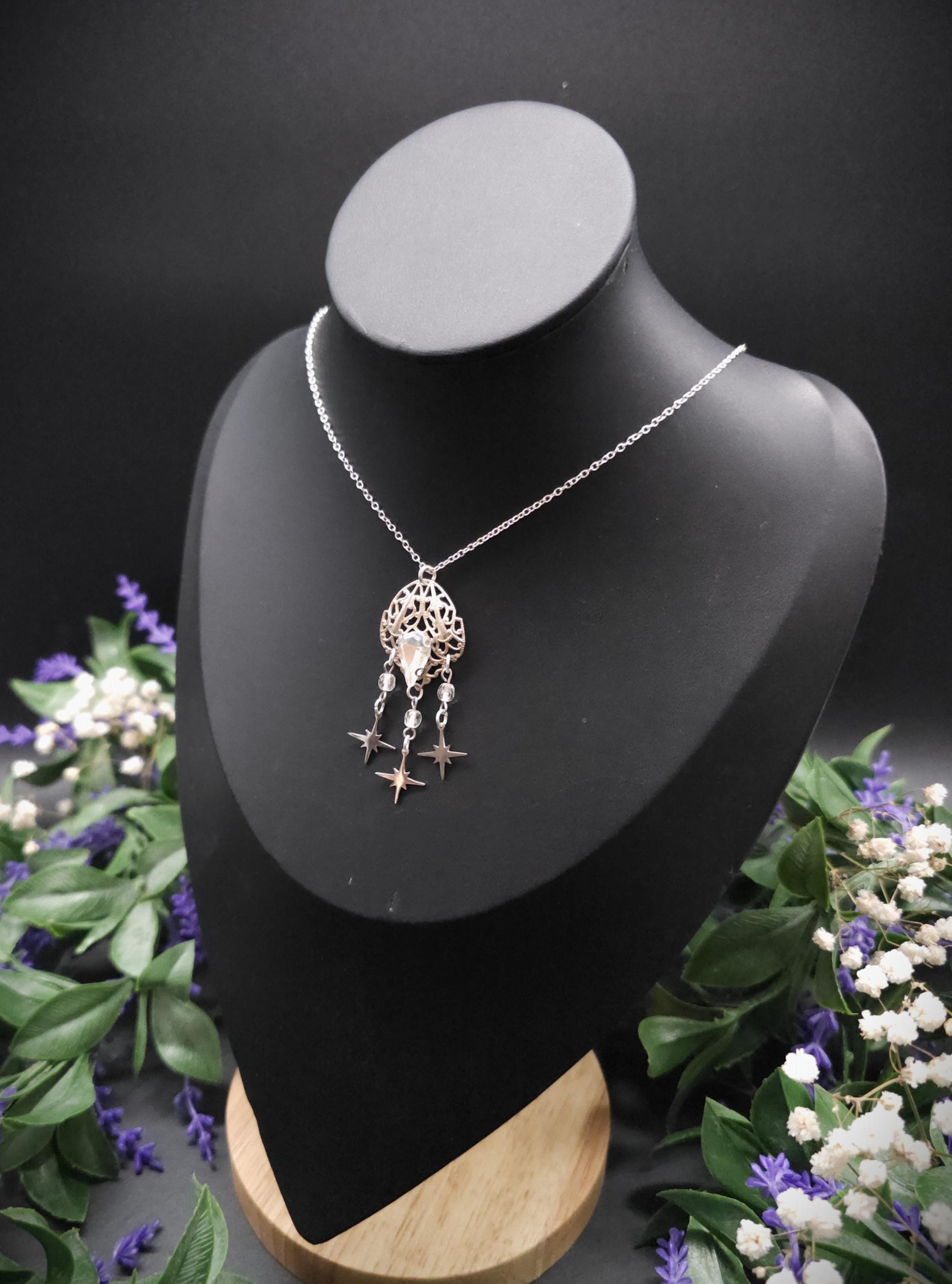Sternen Halskette ~ Edelstahl Kette ~Fantasy Schmuck ~ Elfen Choker