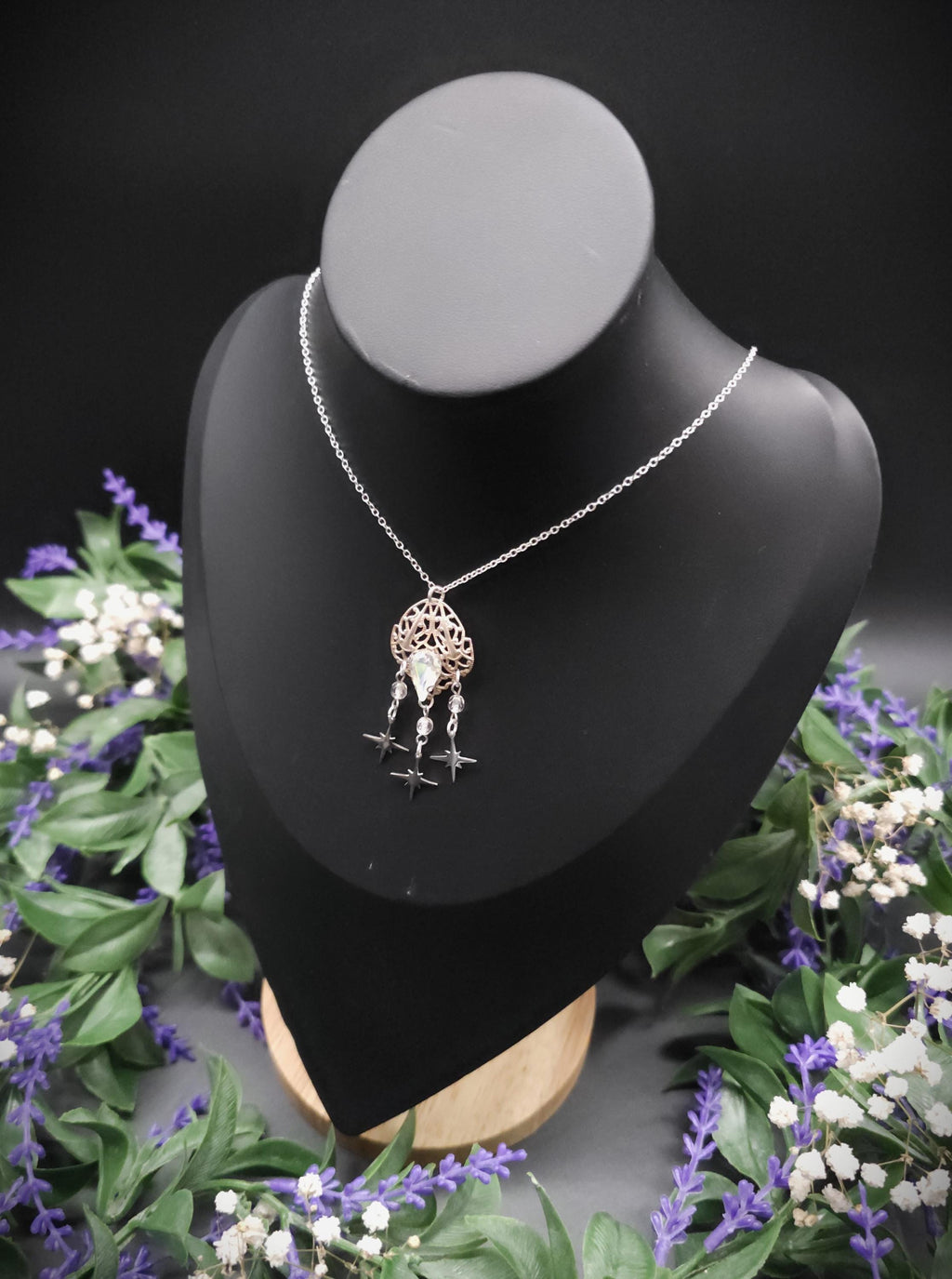 Sternen Halskette ~ Edelstahl Kette ~Fantasy Schmuck ~ Elfen Choker