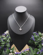 Zirconia Star Necklace ~ Stainless Steel Silver Fantasy Chain ~ Bridal Elven Jewelry