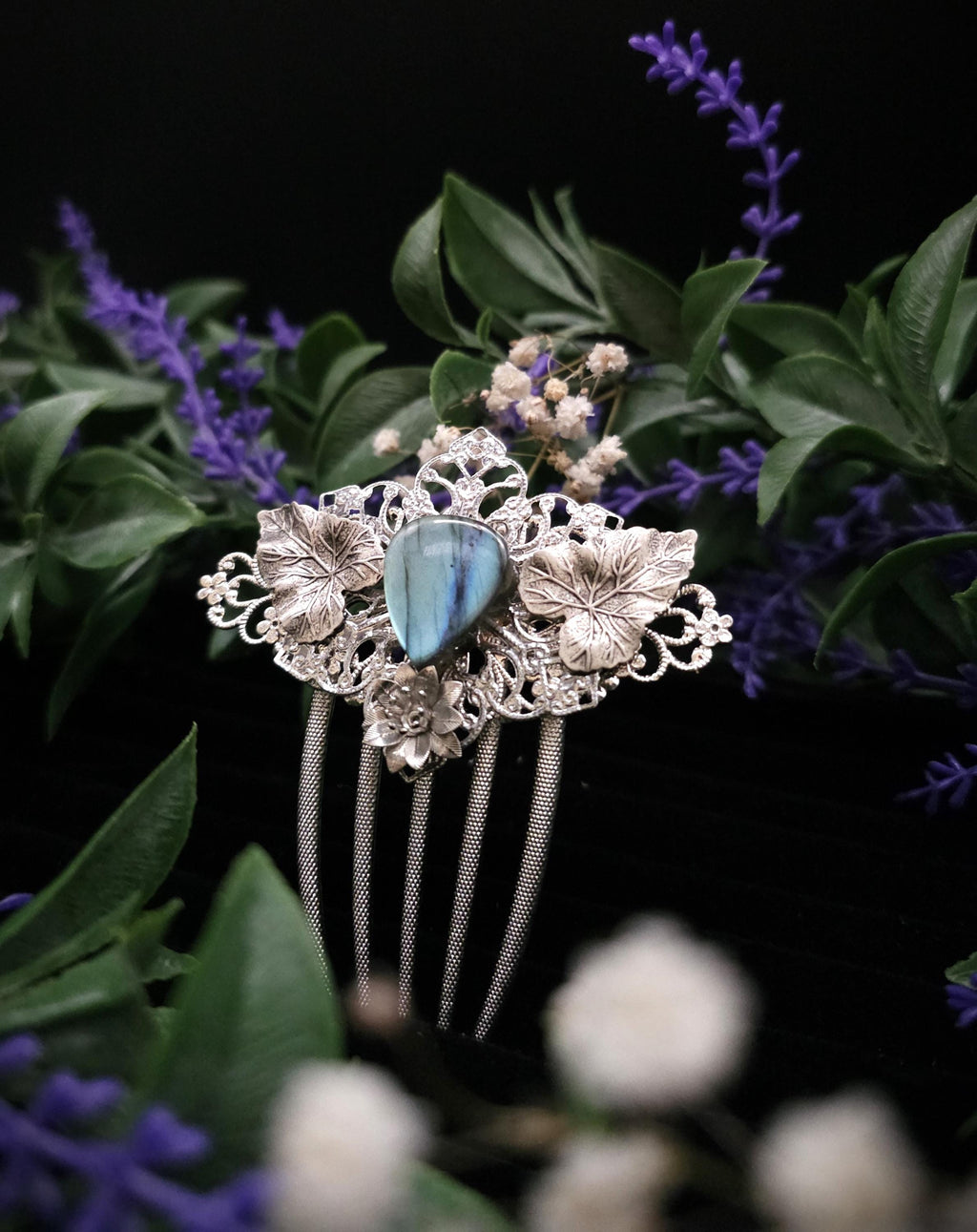 Braut Haarkamm ~ Woodland Wedding ~ Fairy Haarschmuck ~ Fantasy Haar Accessoire ~ Art Nouveau Schmuck