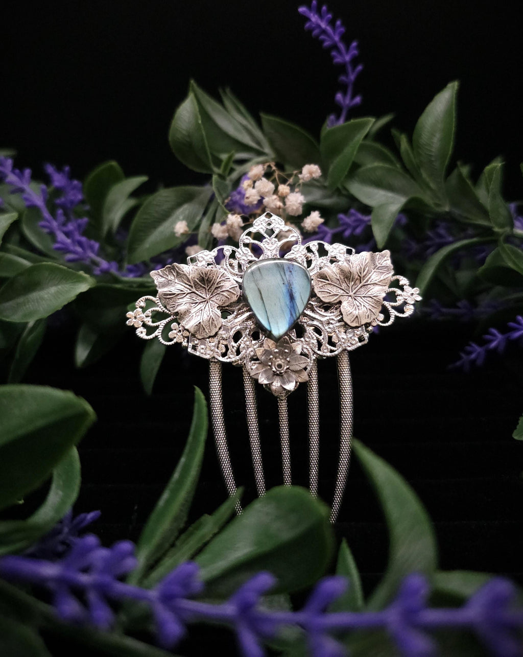 Braut Haarkamm ~ Woodland Wedding ~ Fairy Haarschmuck ~ Fantasy Haar Accessoire ~ Art Nouveau Schmuck