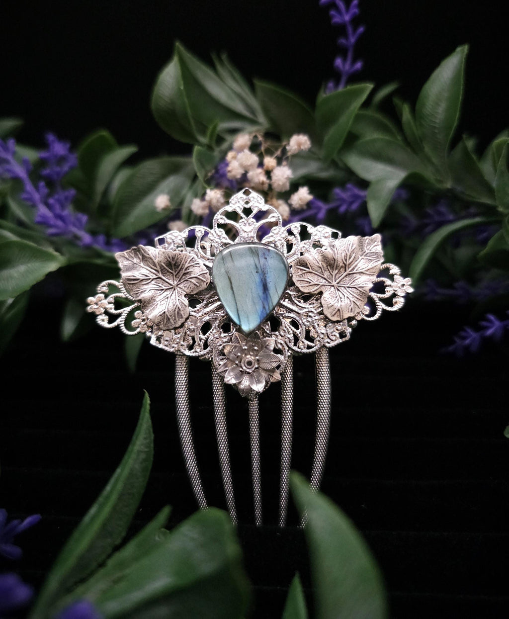 Braut Haarkamm ~ Woodland Wedding ~ Fairy Haarschmuck ~ Fantasy Haar Accessoire ~ Art Nouveau Schmuck