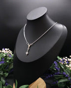 Sternen Halskette~ North Star Pendant ~ Edelstahl und Zirkonia ~ Celestial Jewelry ~ Adjustable Necklace