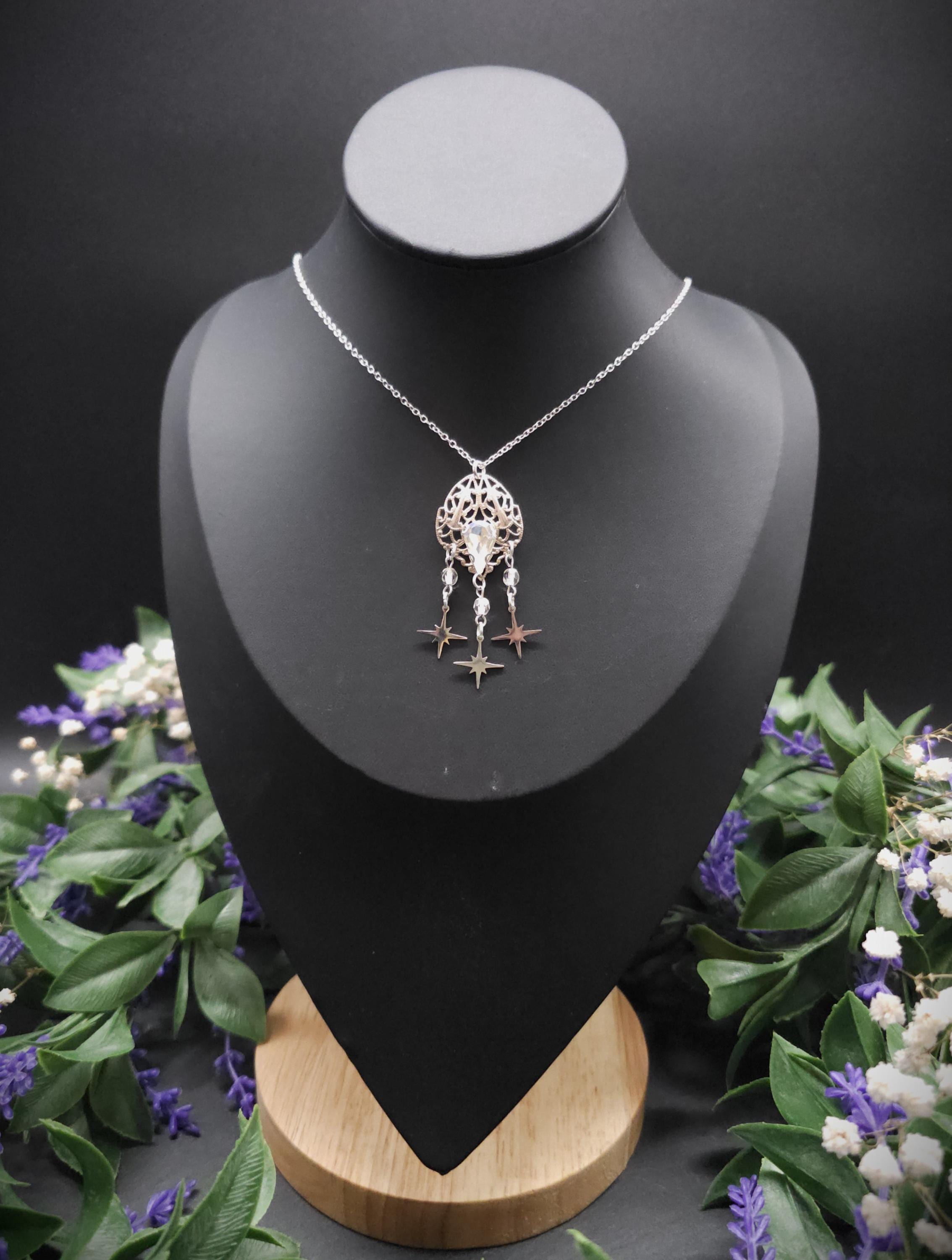 Sternen Halskette ~ Edelstahl Kette ~Fantasy Schmuck ~ Elfen Choker
