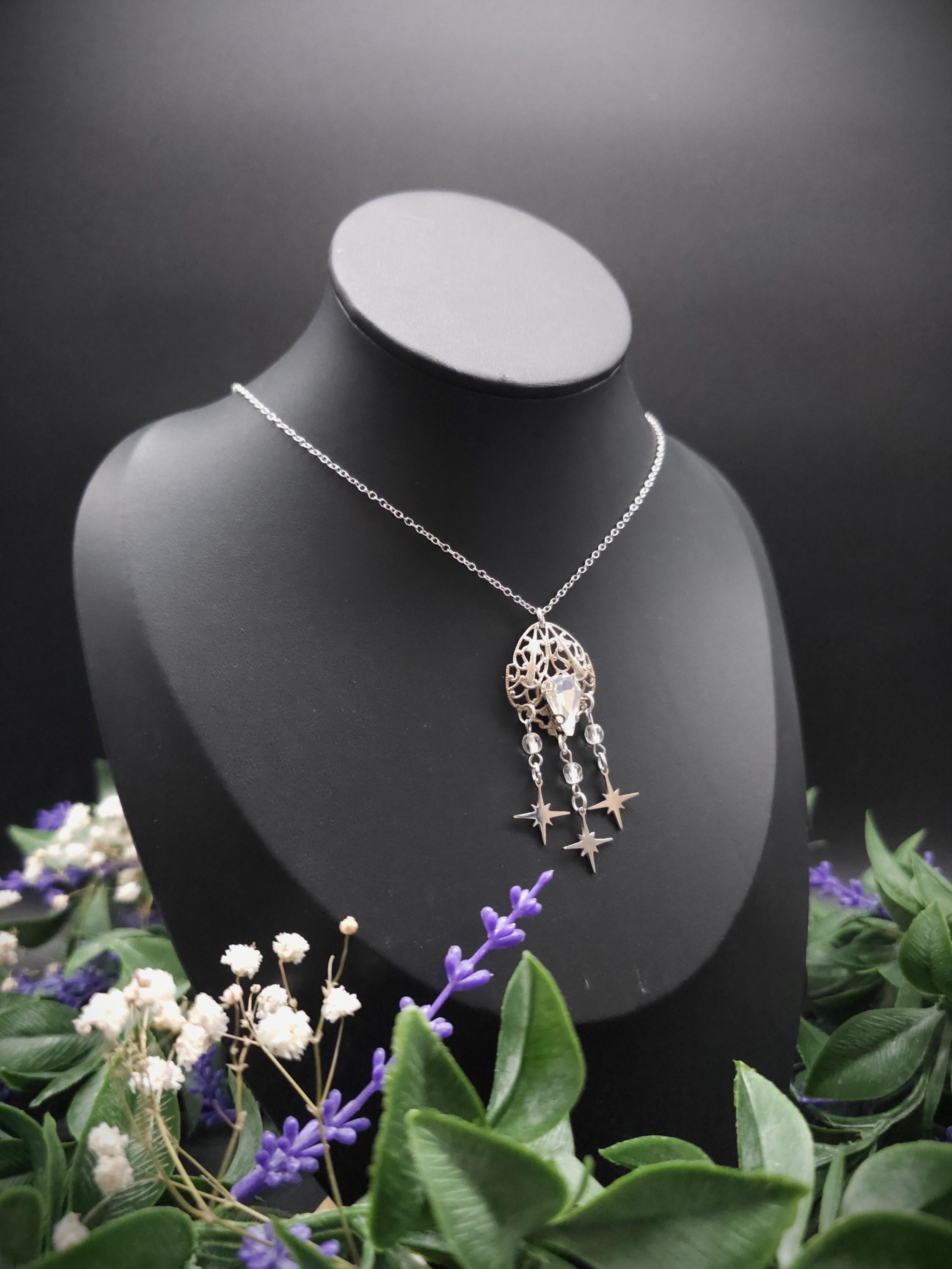 Sternen Halskette ~ Edelstahl Kette ~Fantasy Schmuck ~ Elfen Choker