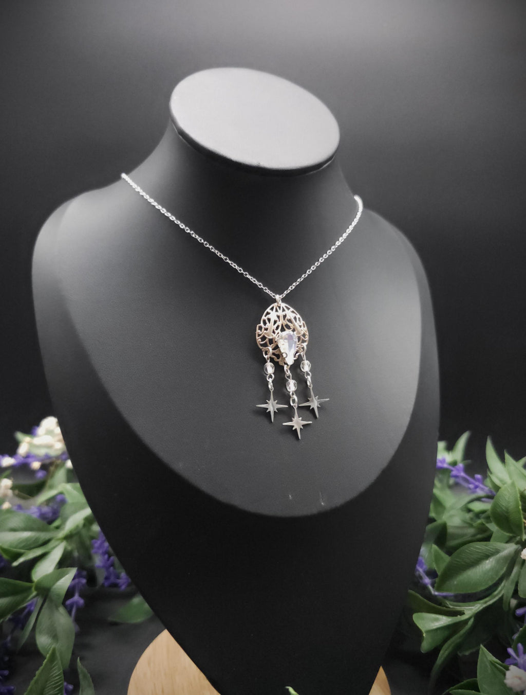 Sternen Halskette ~ Edelstahl Kette ~Fantasy Schmuck ~ Elfen Choker
