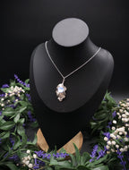Eichenblatt Halskette mit Opalith ~ Natur Schmuck ~ Fantasy Schmuck ~ Art Nouveau Anhänger ~ Geschenk für sie