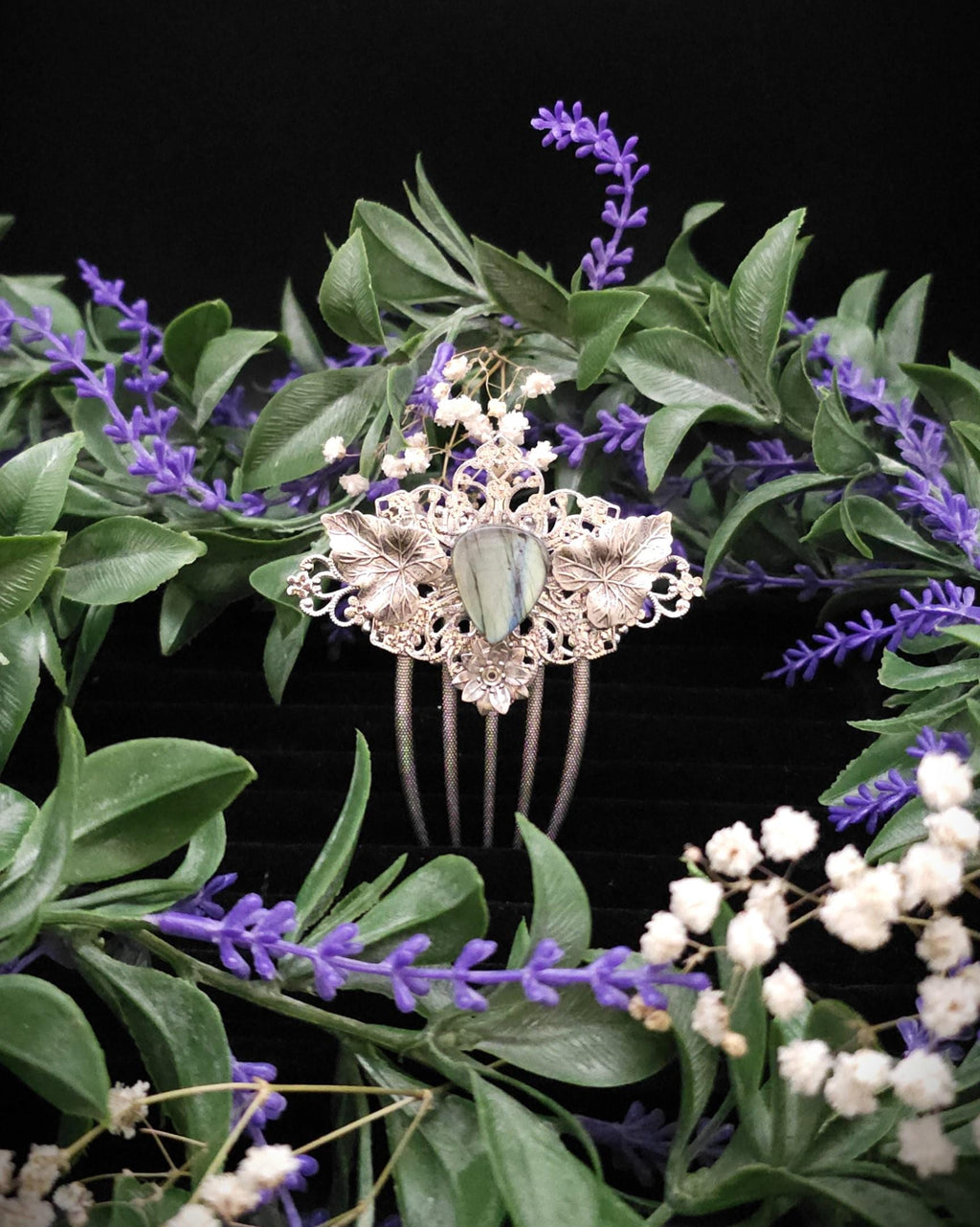 Braut Haarkamm ~ Woodland Wedding ~ Fairy Haarschmuck ~ Fantasy Haar Accessoire ~ Art Nouveau Schmuck
