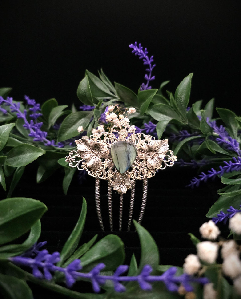 Braut Haarkamm ~ Woodland Wedding ~ Fairy Haarschmuck ~ Fantasy Haar Accessoire ~ Art Nouveau Schmuck