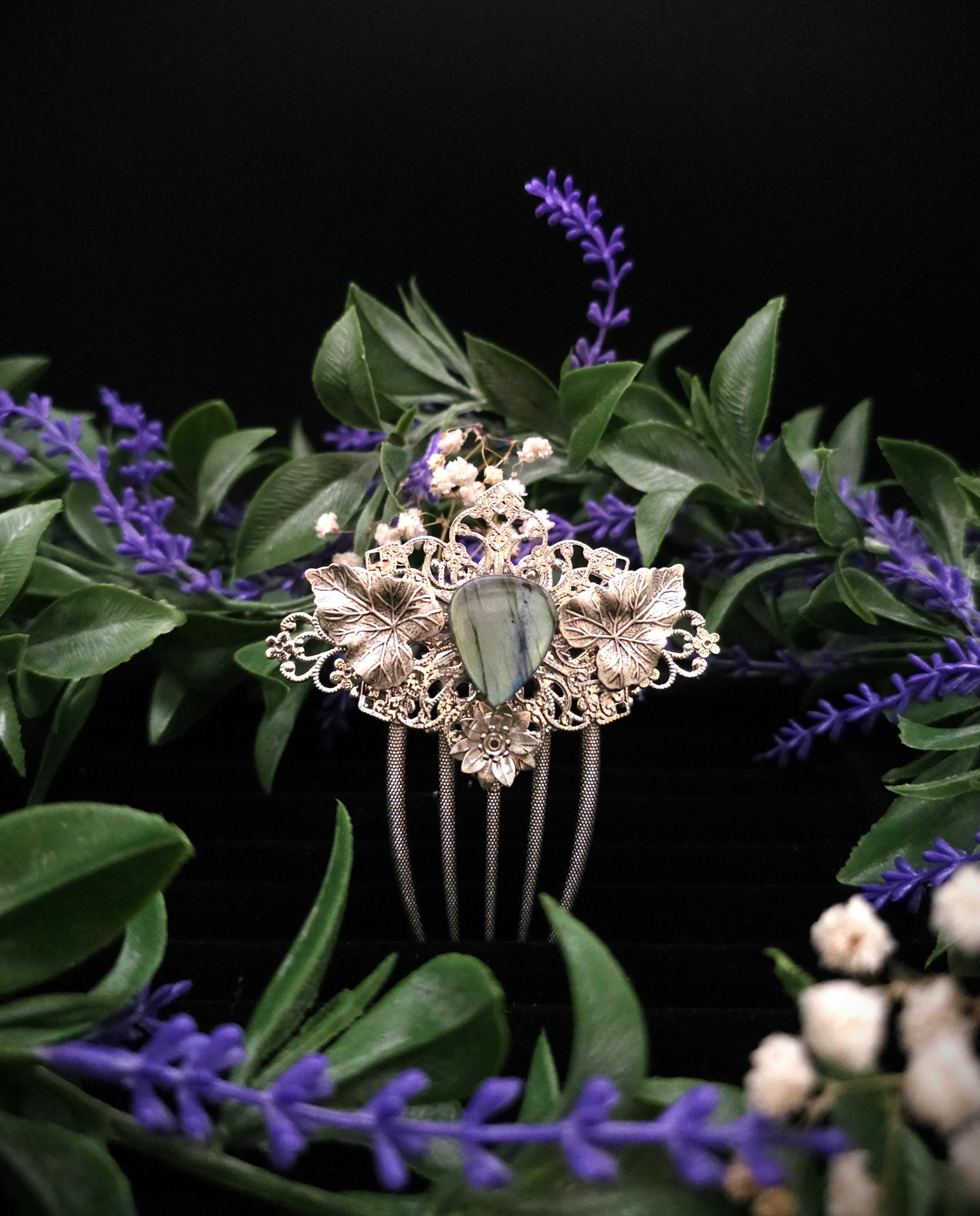 Braut Haarkamm ~ Woodland Wedding ~ Fairy Haarschmuck ~ Fantasy Haar Accessoire ~ Art Nouveau Schmuck