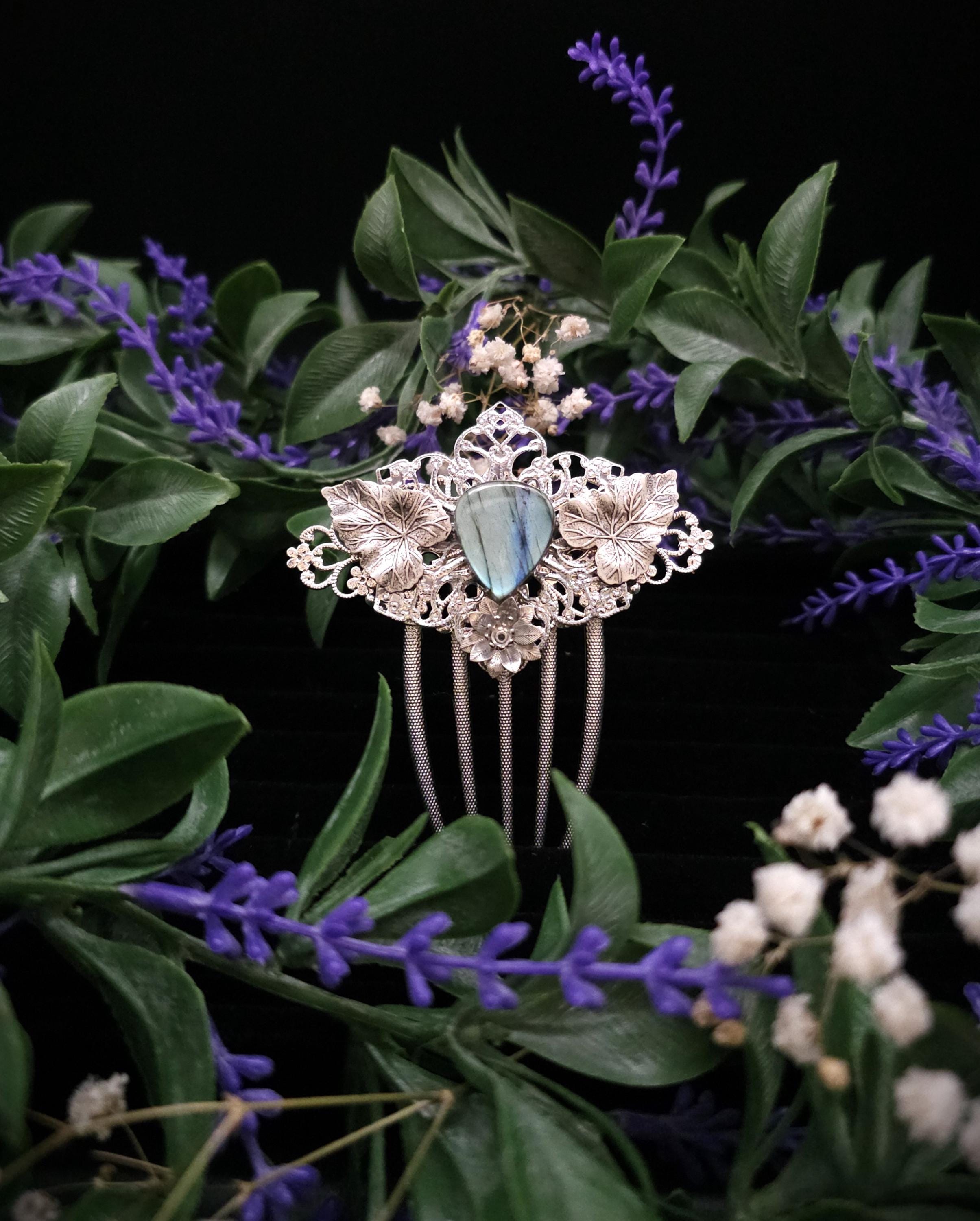 Braut Haarkamm ~ Woodland Wedding ~ Fairy Haarschmuck ~ Fantasy Haar Accessoire ~ Art Nouveau Schmuck