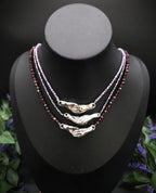 Magnetic Hand Choker ~ Farbauswahl ~ Garnet Necklace ~ Gothic Jewelry ~ Victorian Necklace ~ Alternative Bride