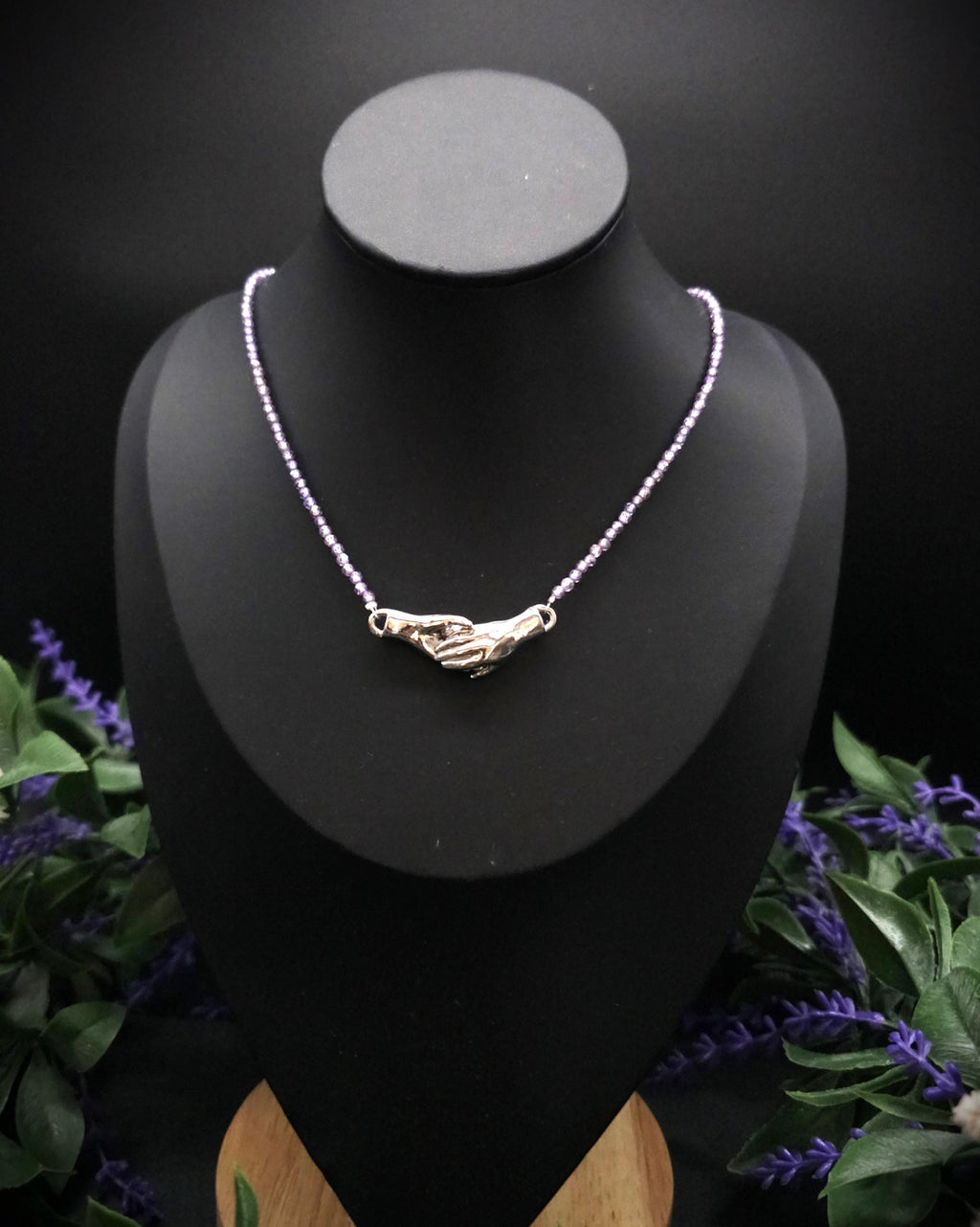 Magnetic Hand Choker ~ Farbauswahl ~ Garnet Necklace ~ Gothic Jewelry ~ Victorian Necklace ~ Alternative Bride