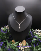 Sternen Halskette~ North Star Pendant ~ Edelstahl und Zirkonia ~ Celestial Jewelry ~ Adjustable Necklace