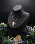 Opalith Blattkette ~ Art Nouveau Halskette ~ Efeu Anhänger ~ Fantasy Schmuck ~ Woodland Hochzeit ~ 925 Silber Kette