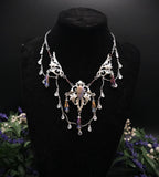 Regenbogen Labradorit Halskette ~ Art Nouveau Fantasy Collier ~ Fantasy Accessoire