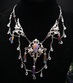 Regenbogen Labradorit Halskette ~ Art Nouveau Fantasy Collier ~ Fantasy Accessoire