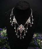 Regenbogen Labradorit Halskette ~ Art Nouveau Fantasy Collier ~ Fantasy Accessoire