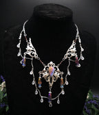 Regenbogen Labradorit Halskette ~ Art Nouveau Fantasy Collier ~ Fantasy Accessoire