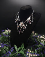 Regenbogen Labradorit Halskette ~ Art Nouveau Fantasy Collier ~ Fantasy Accessoire