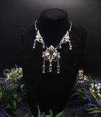 Dunkelblauer Labradorit Halskette ~ Art Nouveau Fantasy Schmuck ~ Hochzeitsschmuck