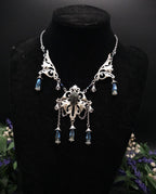 Dunkelblauer Labradorit Halskette ~ Art Nouveau Fantasy Schmuck ~ Hochzeitsschmuck