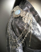 Broschen Paar ~Kostüm Accessoire ~Pin Brosche Schalnadel ~ Hochzeits-Schmuck