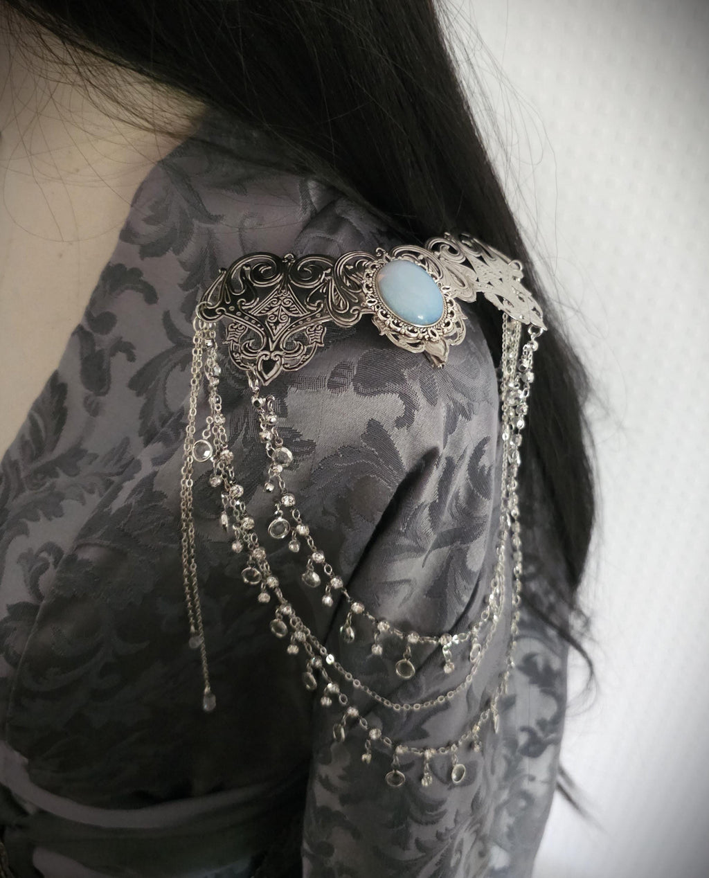 Broschen Paar ~Kostüm Accessoire ~Pin Brosche Schalnadel ~ Hochzeits-Schmuck