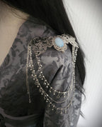 Broschen Paar ~Kostüm Accessoire ~Pin Brosche Schalnadel ~ Hochzeits-Schmuck