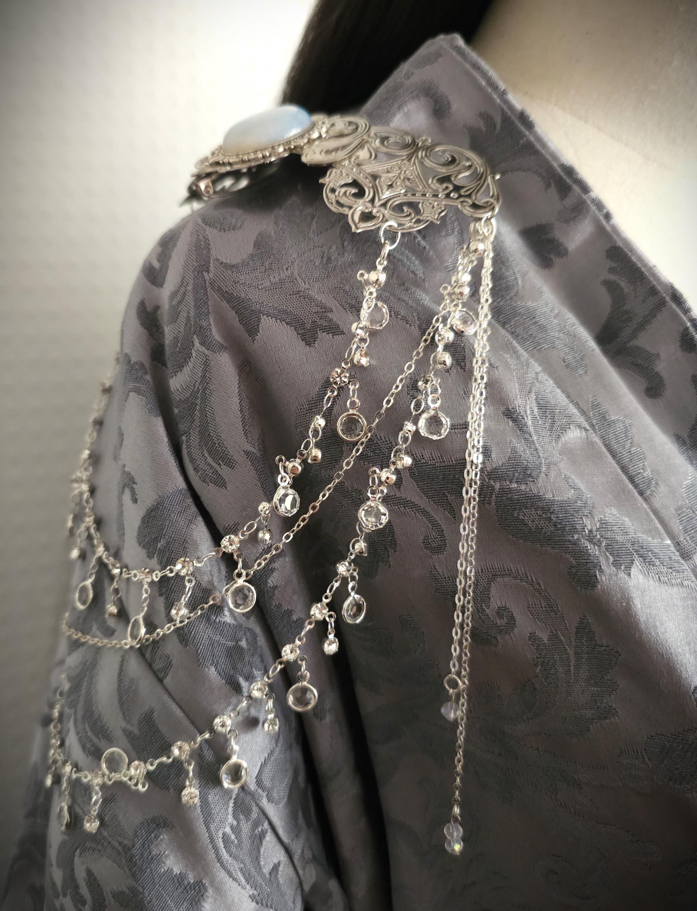 Broschen Paar ~Kostüm Accessoire ~Pin Brosche Schalnadel ~ Hochzeits-Schmuck