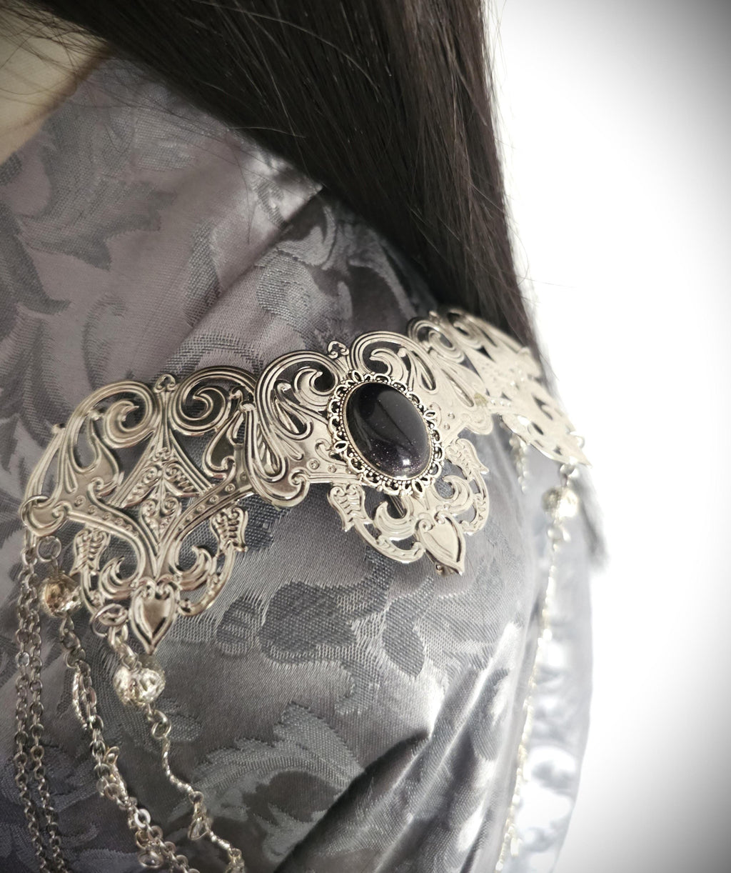 Broschen Paar ~ Kostüm Accessoire ~Pin Brosche Schalnadel ~ Hochzeits-Schmuck