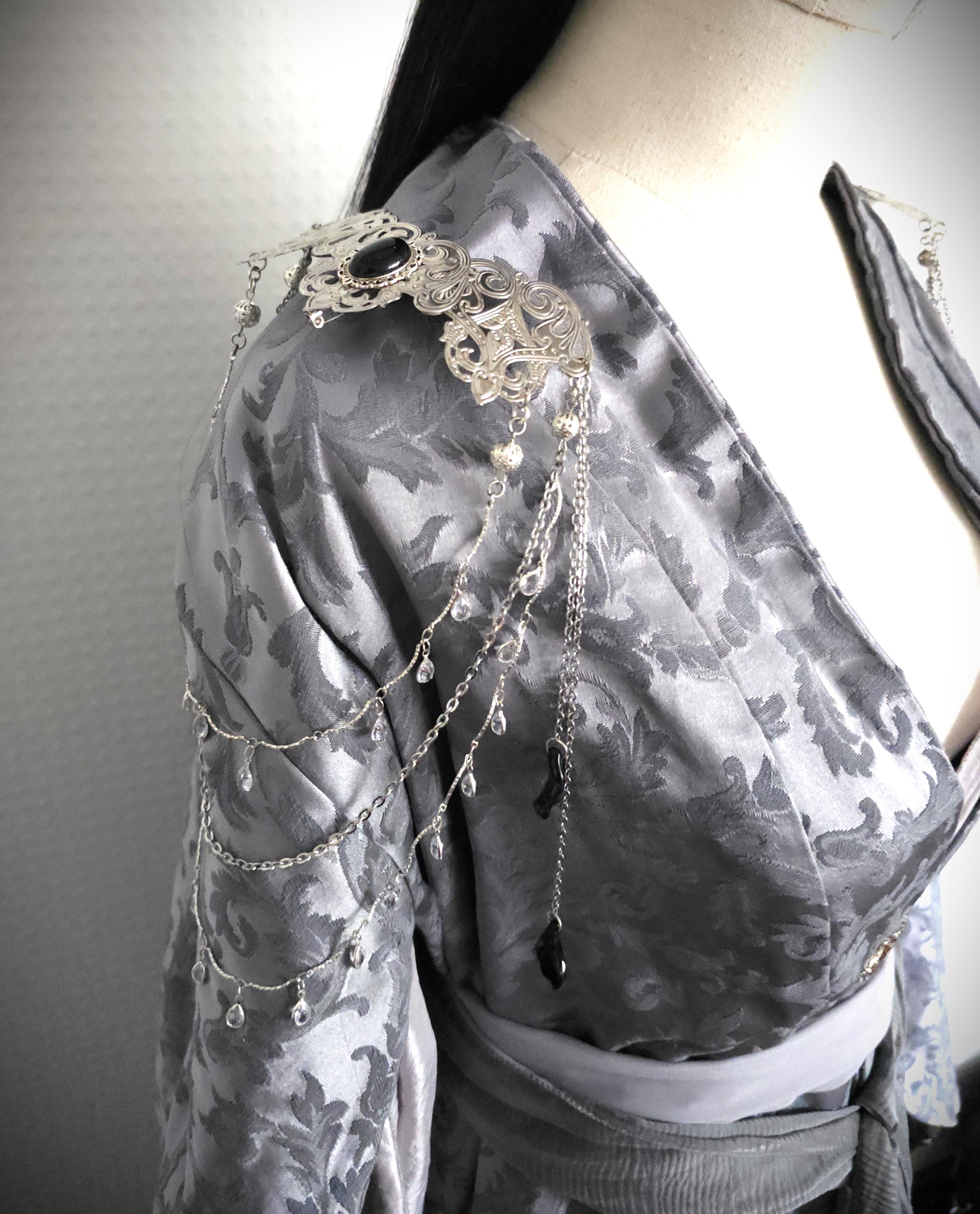Broschen Paar ~ Kostüm Accessoire ~Pin Brosche Schalnadel ~ Hochzeits-Schmuck
