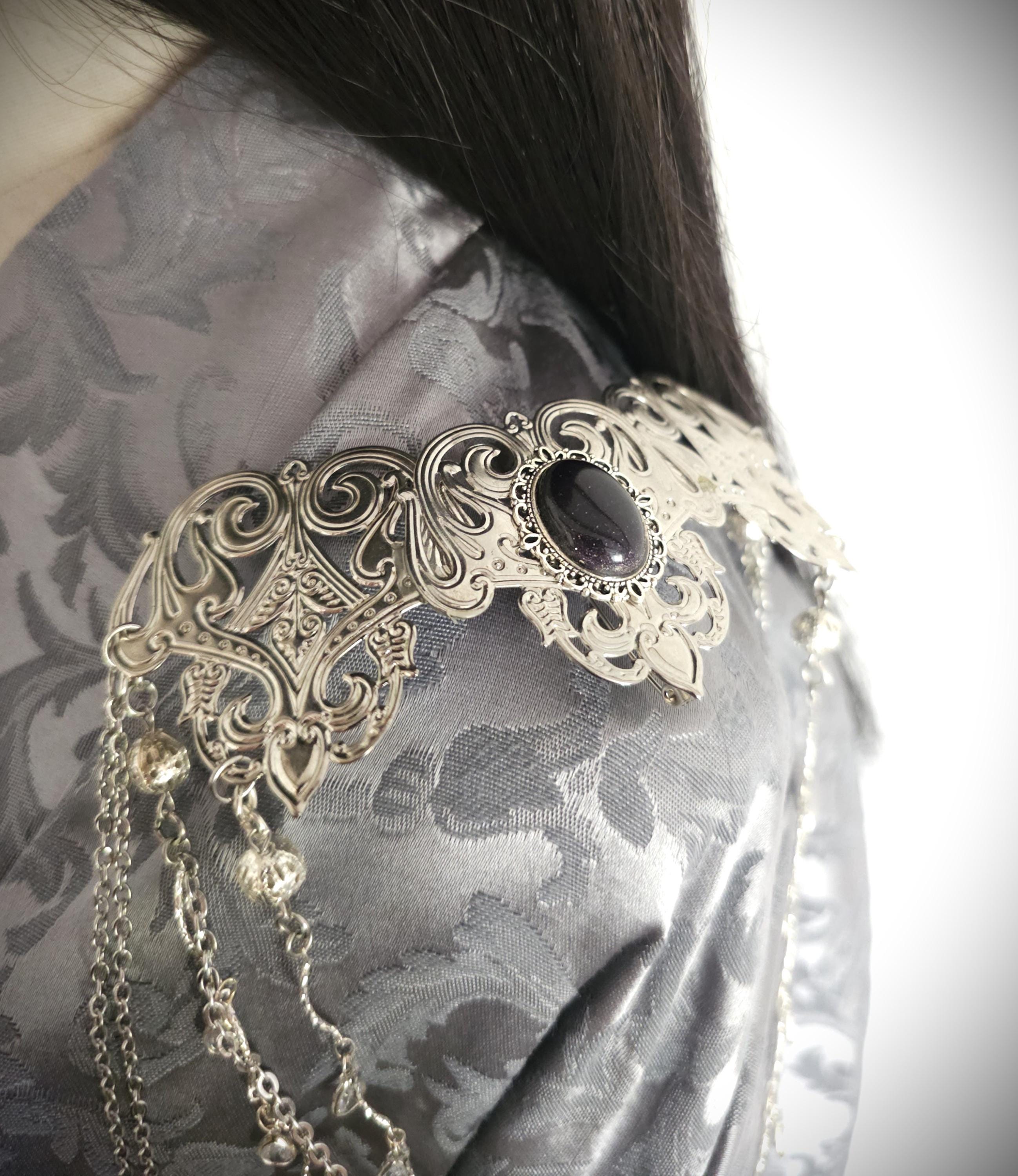 Broschen Paar ~ Kostüm Accessoire ~Pin Brosche Schalnadel ~ Hochzeits-Schmuck