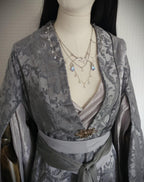Halskette mit Swarovski Kristallen ~ Schmuck im Art Nouveau Stil ~ Gothic Accessoire ~ Größenverstellbar