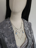 Halskette mit Swarovski Kristallen ~ Schmuck im Art Nouveau Stil ~ Gothic Accessoire ~ Größenverstellbar